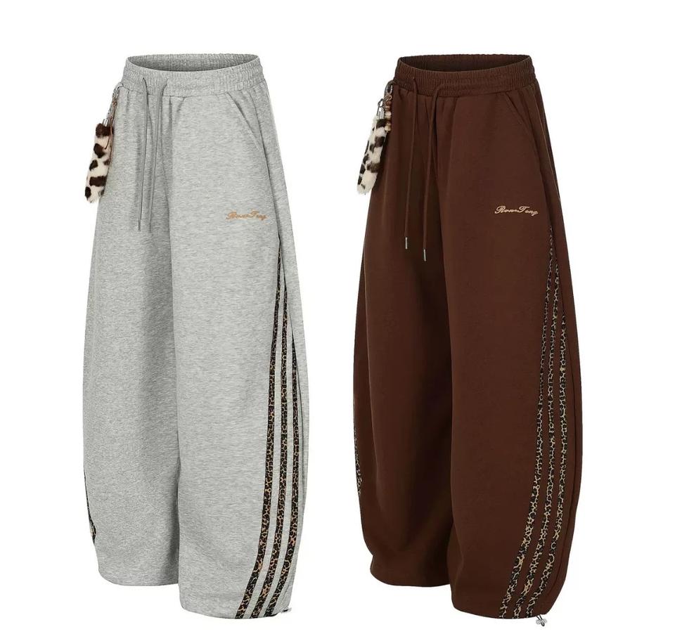 BARREL LONG PANTS CELANA LIST LEOPARD CELANA PANJANG WANITA NTR