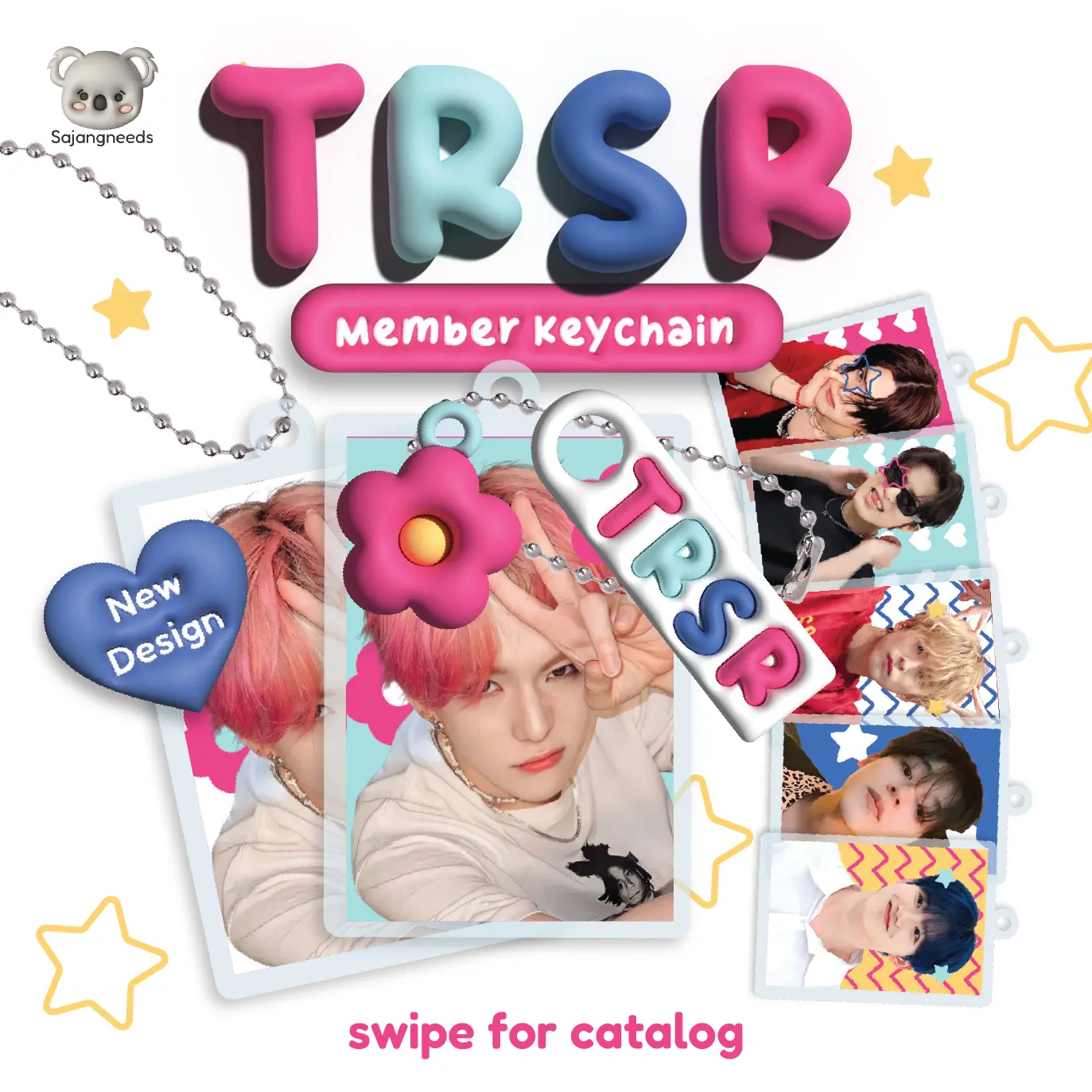Treasure Member Keychain - Ganci KPOP - Gantungan Kunci Akrilik