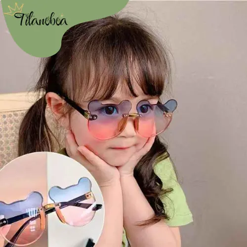 PL-MX001 Kacamata Beruang Hitam Untuk Bayi Usia 0-8 Tahun Kacamata Anak/Bayi A3 0