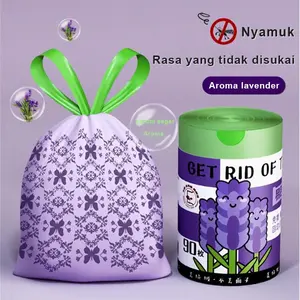 Kantong Sampah Premium Wangi Lavender - Tahan Bocor & Lalat| Untuk Dapur/Kamar Mandi 40x50cm Kantong Sampah Anti Nyamuk & Bau Tahan Lama – Jauhi Bacteria dan Nyamuk!Kantong Sampah Tebal & Besar – Tahan Berat, Tidak Mudah Sobek!