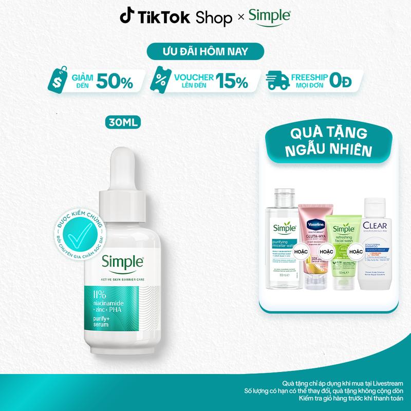 Serum Simple Kiềm Dầu Giảm Mụn 30ml