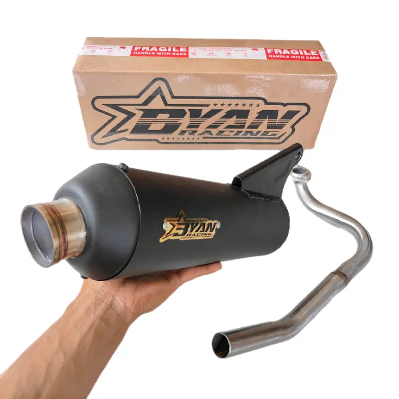 Knalpot Byan Racing LUSTER Bor Boran 3×4  Beat Vario Mio Sporty Nmax Aerox Scoopy INLET 32 Pipa 28mm 32mm Mesin Motor Motorcycle  Tabung 2