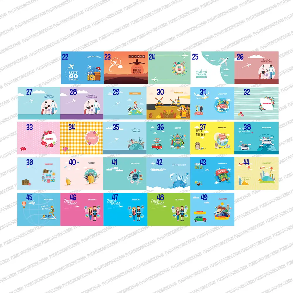 Cover Passport Seri Travelling Passport Case Organizer Sampul Paspor Traveling Tempat Passport Document Organizer