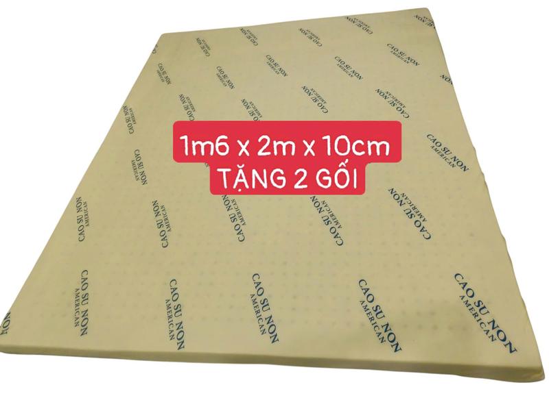  NỆM 1m6 x 2m x 10cm CAO SU NON AMERICAN  Nệm Ép tổng hợp American   ÊM ÁI 2 MẶT LỖ THÔNG HƠI THOÁNG KHÍ HÀNG LOẠI 1 CAO CẤP 