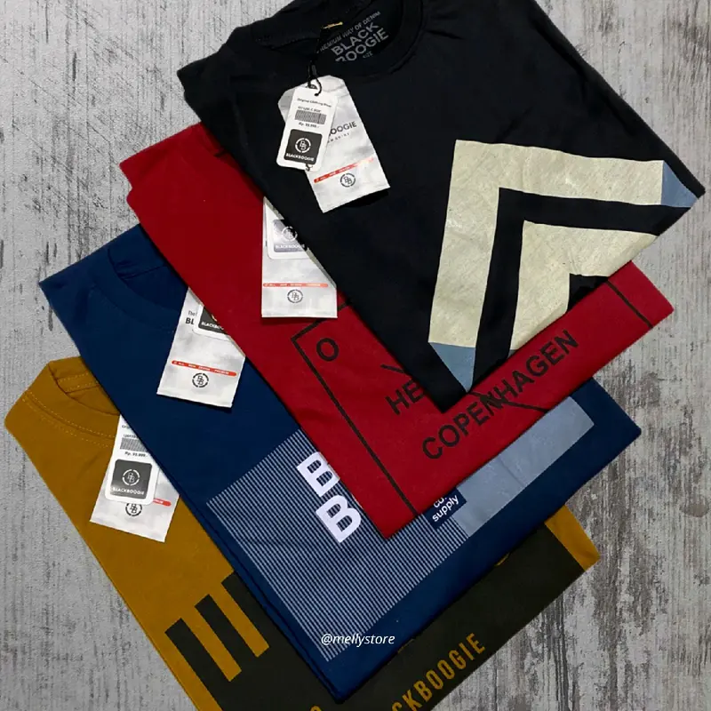 Paket 2 Pcs KAOS DISTRO SEMI KATUN 24s lembut ,Baju Pria Keren, RANDOM Sablon(Tidak bisa pilih motif) 6