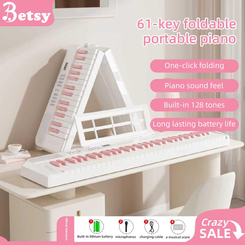 Piano Điện Tử BETSY B151 Có Thể Gập Lại 61 Phím Cầm Tay Thích Hợp Cho Trẻ Em Và Người Mới Bắt Đầu