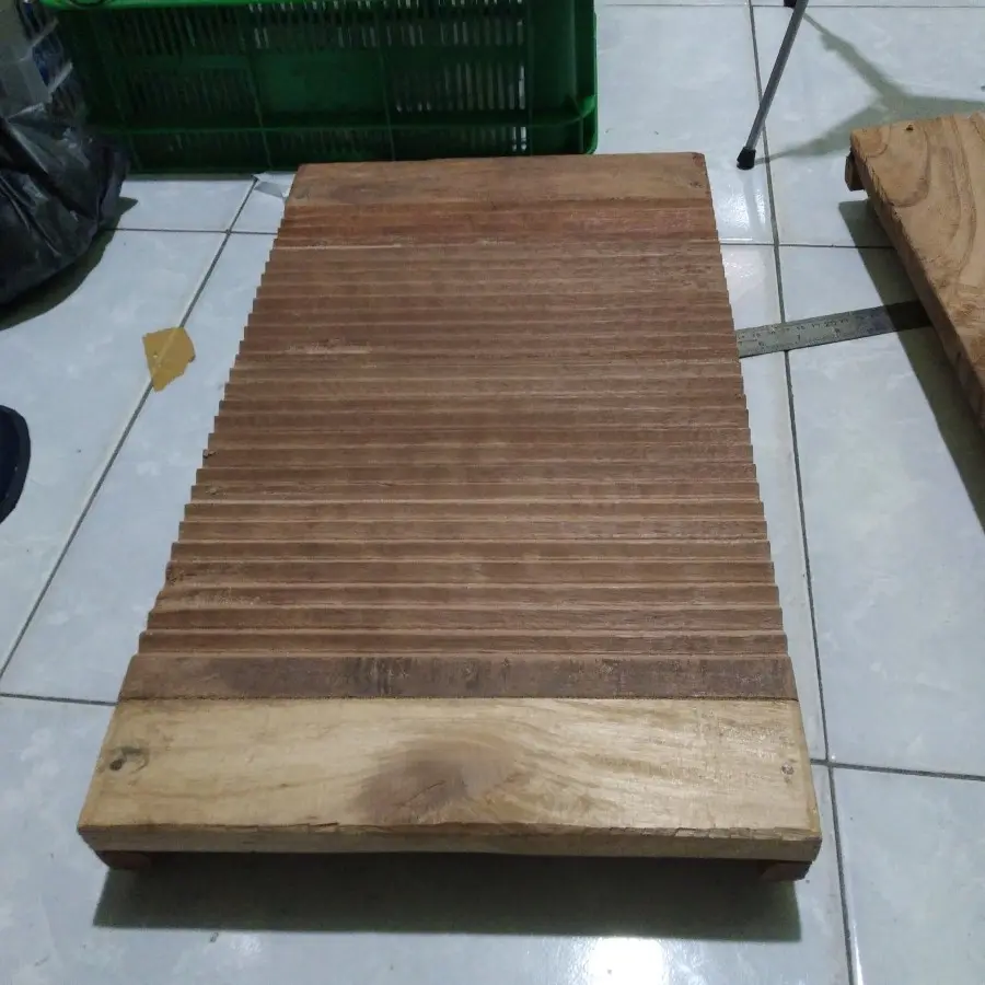 Papan cuci baju penggilesan kayu