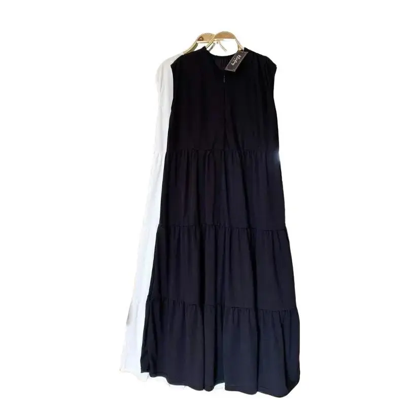 Flare Dress Maxi Tanpa Lengan/Inner Dress Polos Twiscone Casual Wanita