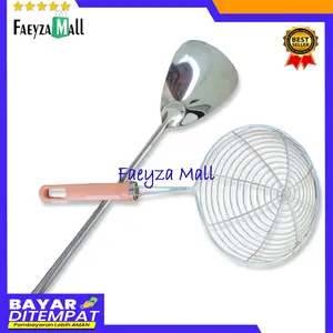 PAKET OBRAL !! Beli 1 Gratis 1, Sodet stainless + Serokan Bawang/Saringan Murah/Paket Murah/Sodet Kuat By FAEYZA MALL
