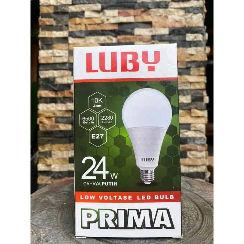 Lampu LED Luby Prima 3W-24W Cahaya Putih 6500K E27 5