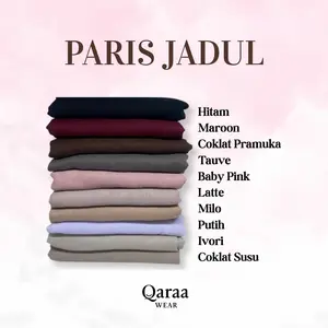 Qaraa Wear Hijab Segiempat Paris Jadul | Kerudung Paris Polos