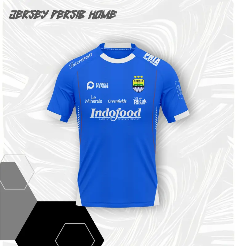 Jersey Bola PERSIB Home Biru 2024-2025 dengan Nama Nopung Gratis FullPrint SSBW12 Atasan Setelan Sport 3