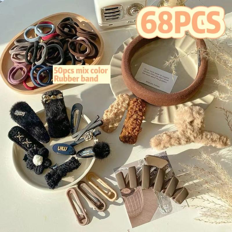 68 Pcs/Set Autumn series HairClip Hairpin Clip Rambut hair clip ...