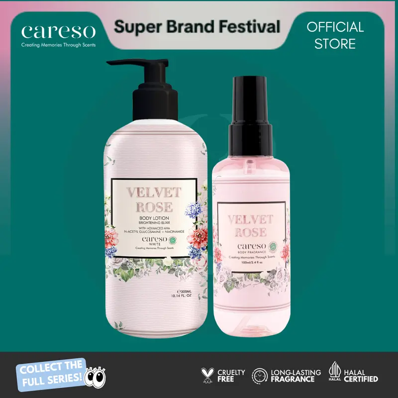 [BUNDLE] CARESO Velvet Rose (Lotion + Fragrance Series) - 2pcs 0