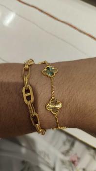 Product Review of 【Chow Tai Seng】Au999 Pure Gold 24K Clover Shining 5G Jewelry Set from R**S 0