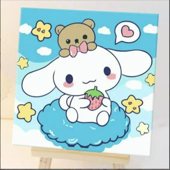 Paint by number 20x20cm Lukisan DIY Painting (No Frame) 5