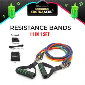 SPEEDS Premium Resistance Bands Resistance Tube Elastic Alat Olahraga Outdoor Power Band Self Home Gym Fitness 024-10