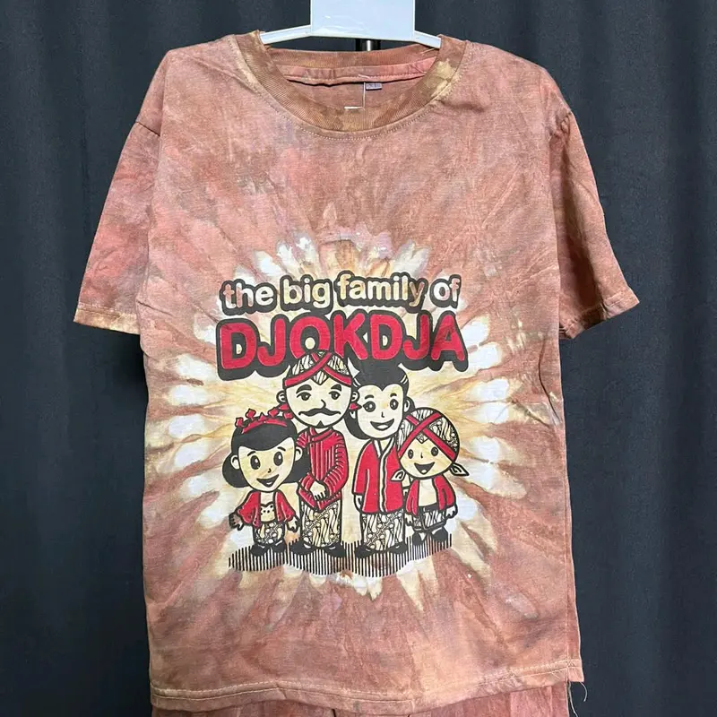 Setelan Kaos Batik Anak Jogja Murah Cap Orang-Orangan Celana Motif 6