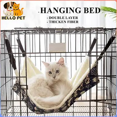 Cat Bed kitten Hammock Hanging Bed Cat Cage Fleece Cotton