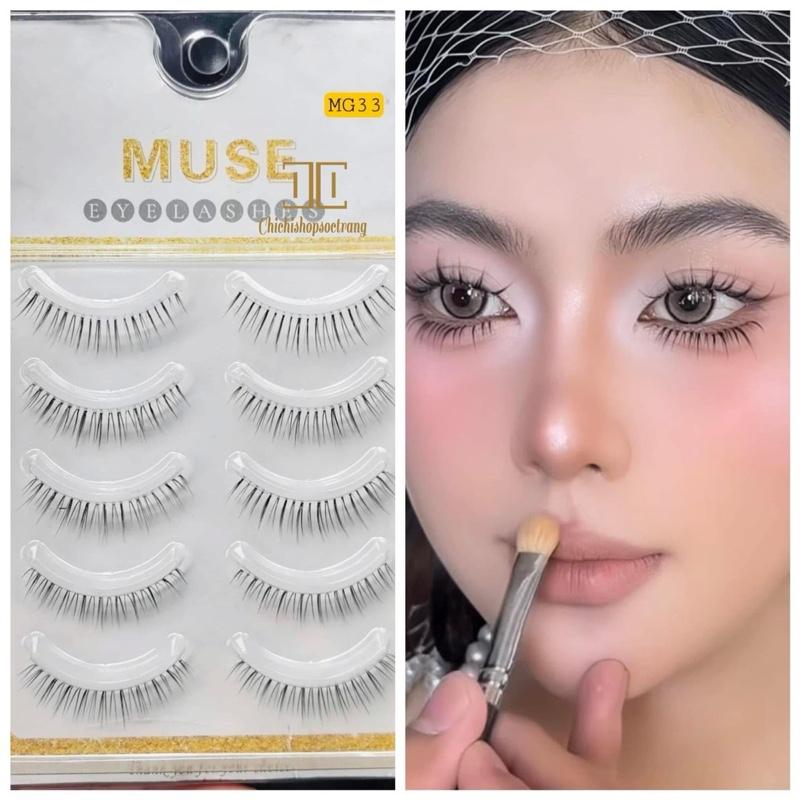Mi Muse MG33 mi dưới cô dâu trang điểm chuyên nghiệp 5 cặp 1 hộp 0