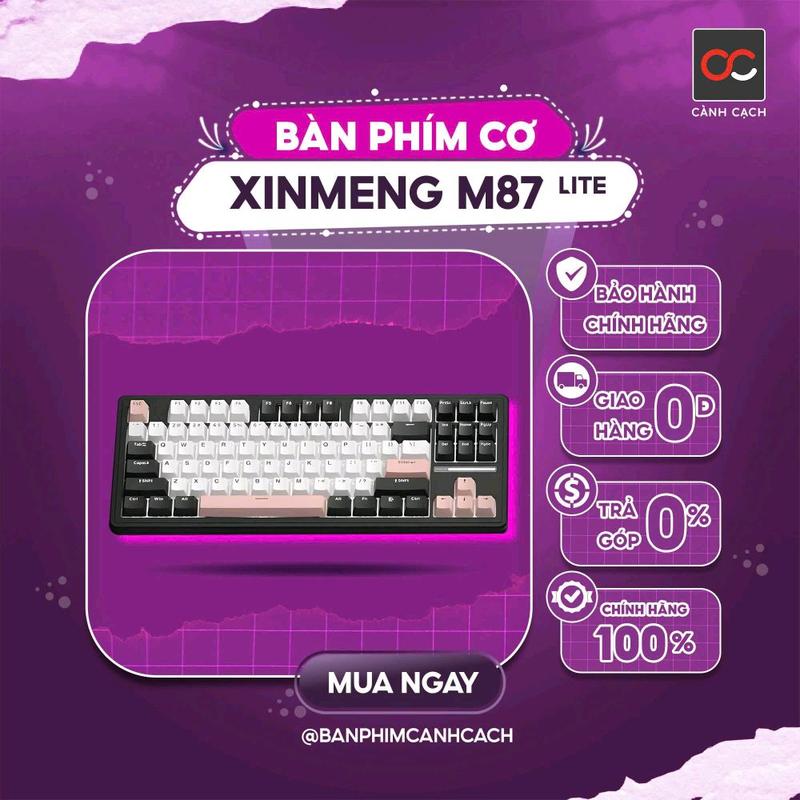 Bàn Phím Cơ Gaming Ximeng M87 Lite 3 Mode Không Dây| 1 Mode Có Dây