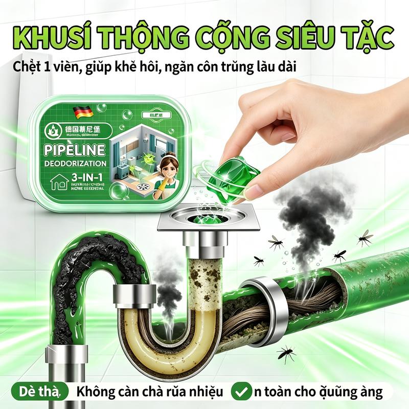 Munich, Đức, hạt khử mùi hòa tan trong nước cho đường ống, dụng cụ khử mùi thần…