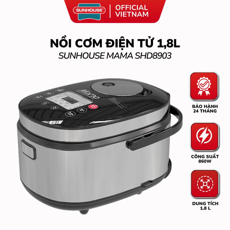 Nồi Cơm Điện Tử 1.8L SUNHOUSE MAMA SHD8903