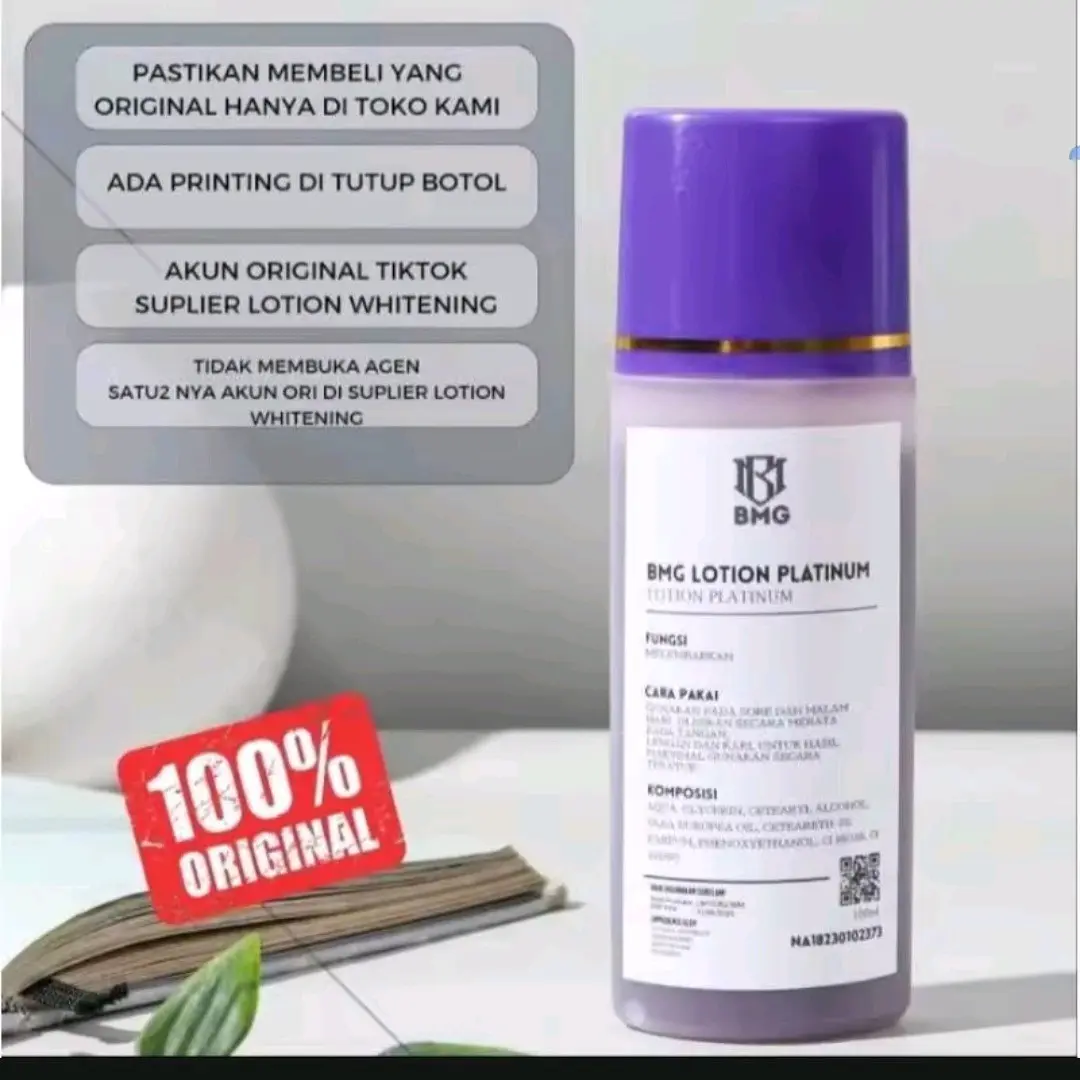 BMG lotion platinum ( whitening night ungu )