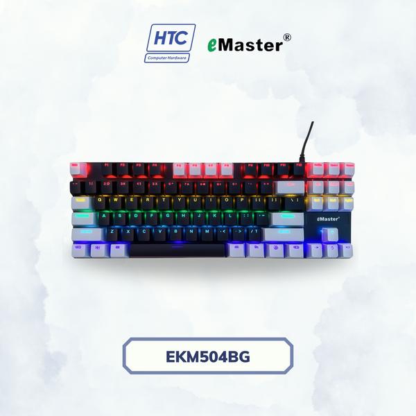 Bàn Phím Cơ EMASTER EKM504BG Đen Xám 87 Phím Blue Switch
