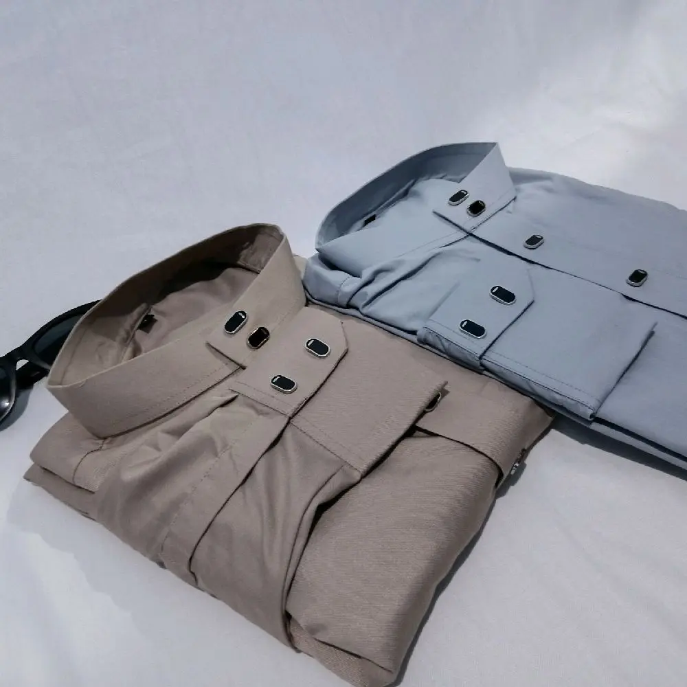 Koko jubah pakistan bahan premium warna coklat.abu Muslim Pria Gamis Dewasa Panjang Arab
