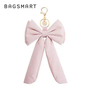 BAGSMART Tas Pita Lucu & Aksesoris Warna Pink/Hitam - Kualitas Tinggi & Trendi - Hiasan Gantung Tas