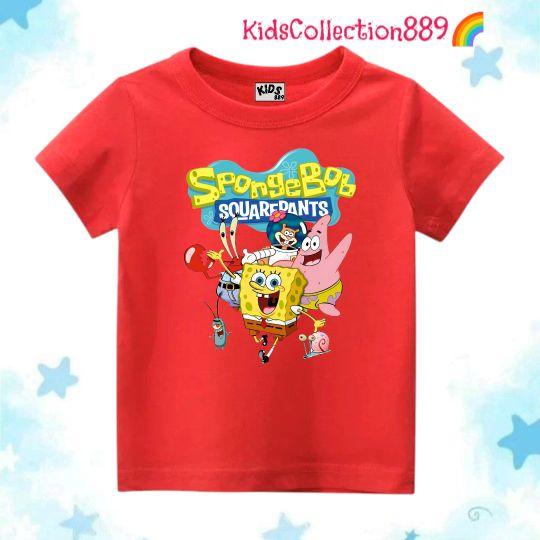 Product Introduction of Kidscollection889 || T-shirt || Baju Kaos anak cewek cowok gambar Spongebob -02 7