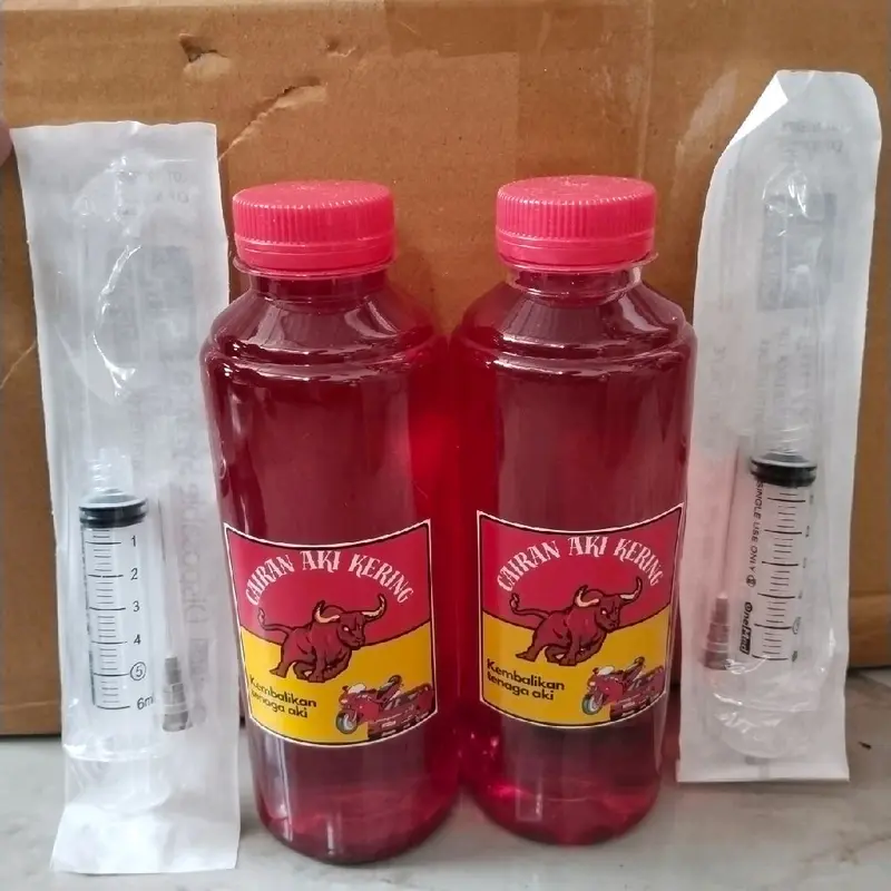 air aki kering buat nambah aki yang lemah dan drop. 2 pasang 4