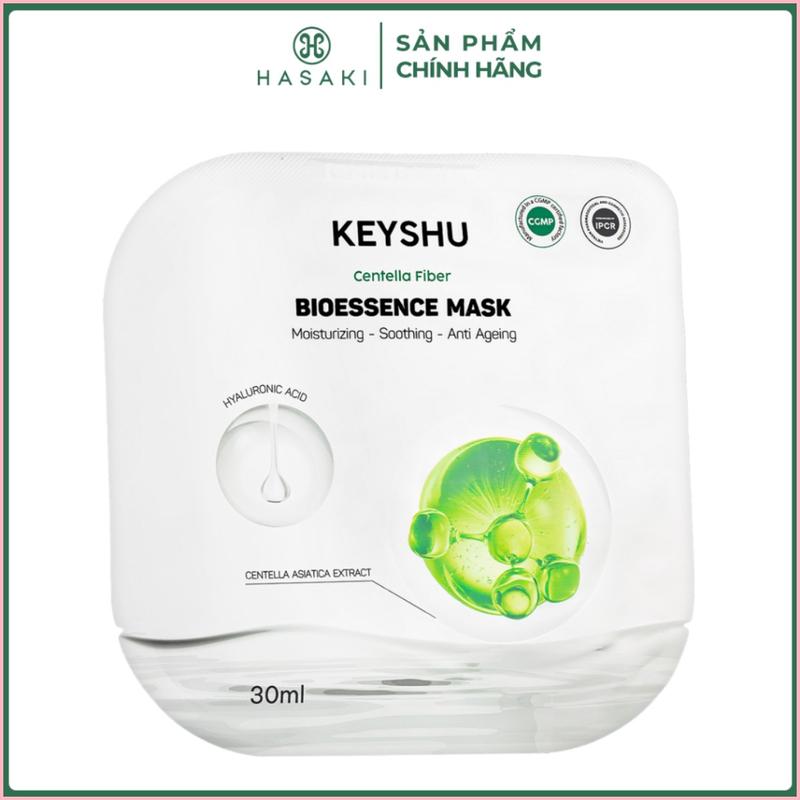 Mặt Nạ Keyshu Sợi Xơ Rau Má Cấp Ẩm, Ngừa Lão Hóa 30ml Hasaki Sản Phẩm