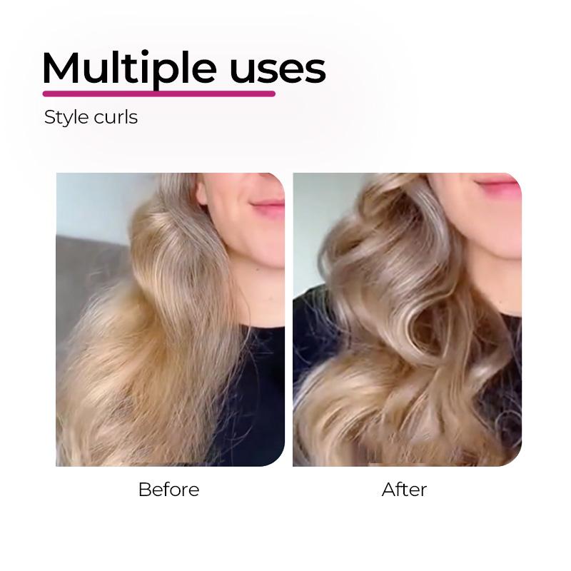 STYPRO Multi In One Automatic Curling Iron Pink 25mm+32mm + Professional Hair Care Comb | Catokan Keriting Otomatis Hair Styler Curly | Sisir Tanduk Sisir Rambut Keriting ST-40014002 8