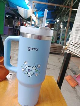 Product Review of Goto [COD] K-Joy X BT21 Tumbler Tahan Dingin Panas Botol Tempat Minum Aesthetic 1.2L from A**i N**a P**i 1