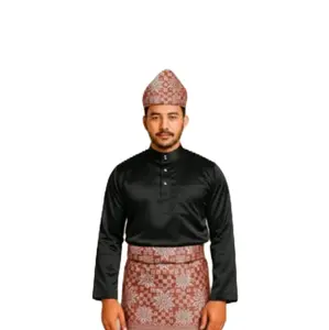satu paket baju celana tanjak dan rumpak bju melayu dewasa