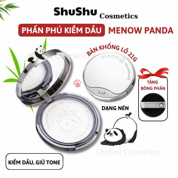 [TrangNhungDaily x ShuShu] Phấn Phủ Gấu Trúc Khổng Lồ 21G Kiềm Dầu, Giữ Tone Vượt Trội MENOW x MENGLAN PANDA Mỹ Phẩm SHUSHU COSMETICS
