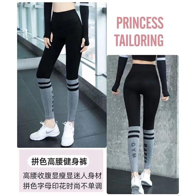 Bộ Đồ Mặc Tập Yoga, Flyblue, Dành Cho Nữ, Áo Dài Tay, Quần Cropped Gợi Cảm, Mỏng Vừa Vặn, Độ Đàn Hồi Cao, Quần Chạy Bộ Thể Dục, Phong Cách Thể Thao 5