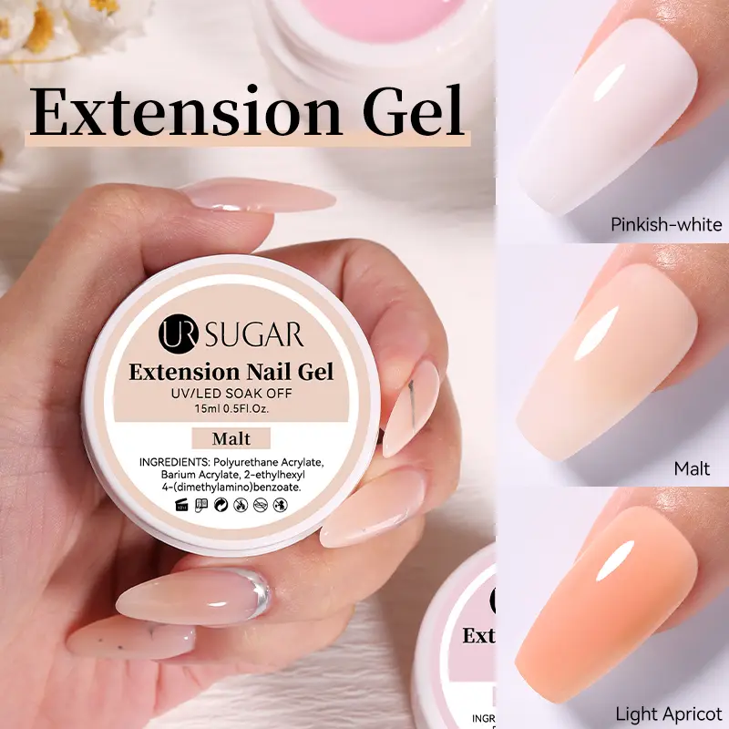 Sơn Gel Làm Móng Nối Dài, URSUGAR, 15ml, Có Màu, UV Và Đèn LED, Ngâm, 57212 0