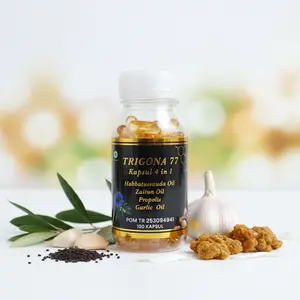 Trigona 77 Kapsul 4 in 1 Extra Propolis Trigona Garlic isi 100 kapsul Minyak habbatussauda Zaitun Oil Propolis Trigona Garlic Murni untuk Kesehatan dan Kekebalan Tubuh