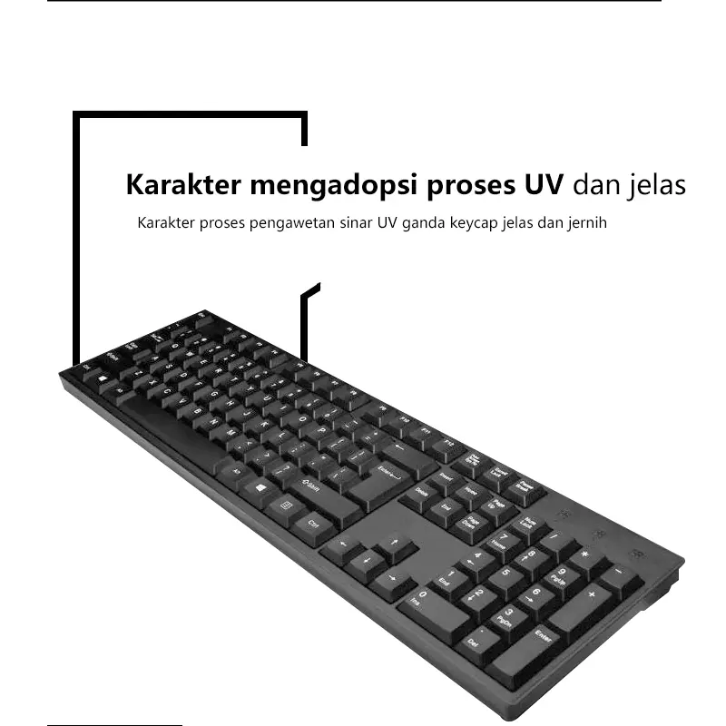 【COD】NETPACLIFE K12 Keyboard Gaming Mekanis Mouse Nirkabel USB Keyboard Mekanis + Set Mouse Kombinasi Asli 7
