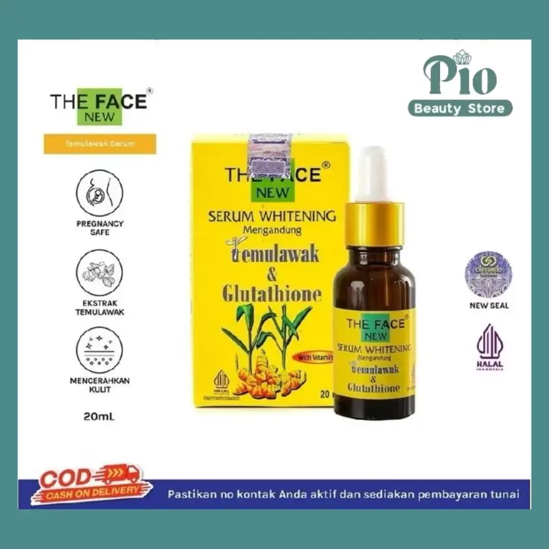 [PIOBEAUTY] ECER-The face temulawak bpom skincare mencerahkan glowing flek hitam Wajah Pencerah 2