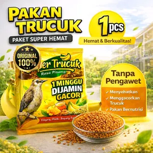 ORIGINAL VOER TRUCUK  PELLET PUR VOER PISANG PAKAN BURUNG VOERTRSM