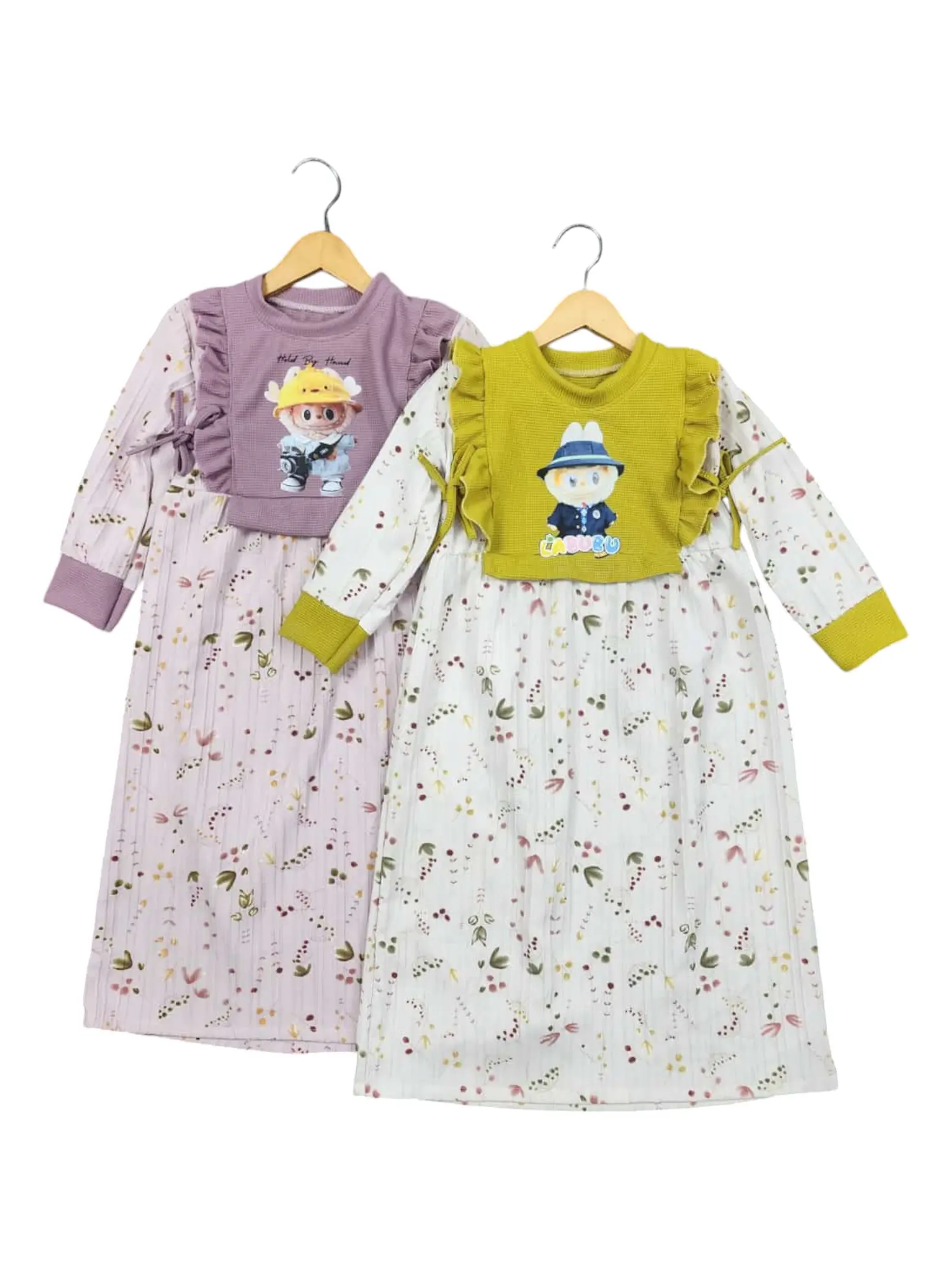 Gamis Anak Ayara Labulabu Viral Baju Lebaran Pakaian Perempuan 3-9 Tahun Kringle Premium Kombinasi Uniqlol - Kaos, Lembut, Tanggung, Motif, Panjang, Syari, Katun, Dress, Muslim