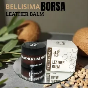 Bellisima Borsa Leather Balm - Pembersih & Nutrisi Kulit untuk Tas, Sepatu Wanita - Mencegah Kering & Mengembalikan Kilau Alami - Made in Italy
