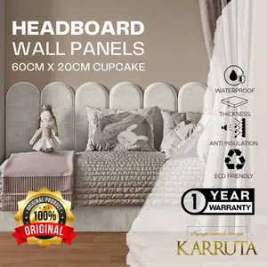 HEADBOARD Pure Bludru Model CUPCAKE | Padded wall kepala dipan Dinding Anak