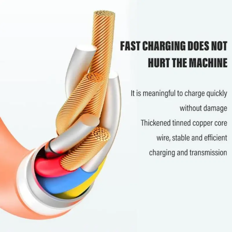 Dapat diputar 180°！ ZHALO Kabel Charge Ponsel  Kabel Data Type C120W 6A Fast Charging Tipe C Micro USB iOS Lightning  1.5M Pengisian Cepat Untuk Android iOS  OPPO REALME VIV Kabel Charge Silion LogamKabel Cabel 7