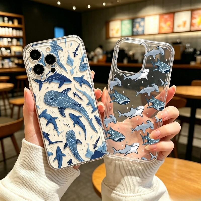 Ocean Dolphin Shark Whale Pattern Case For VIVO V70 FE V40 V50 V60 Lite Y05 Y04…