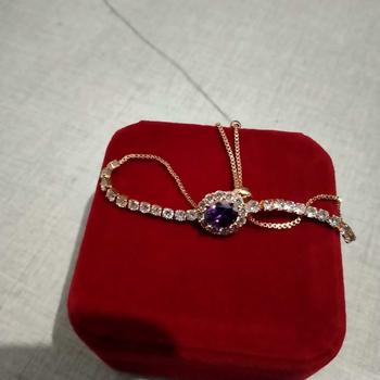 Product Review of OS1-B15 Gelang Bracelet Perhiasan Wanita Fashion Tangan Bangle Couple Pasangan Wanita High Quality Grade VVS1 5A Store Anti Karat Luntur Berubah Garansi 1 Tahun B15 from B**a 1